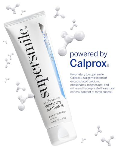 Image of Supersmile ICY Mint Fluoride-Free Whitening Toothpaste, 3.4 Oz Travel | Calprox Powered, Whitens 5.5 Shades in 7 Days, TSA-Approved, Frosty Peppermint Menthol, Veneer Safe, Sensitivity-Free