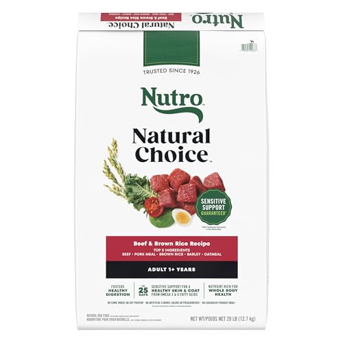 Nutro Natural Choice Adult Dry Dog Food, Beef & Brown