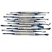 A2Z Professional Dental Instruments Osteotome Periotome Luxating Elevator Implant | Orthodontic PDL Teeth | Surgical Root Extraction Spreading Periosteal Elevator 10pc - Titanium Coated Hollow Handle