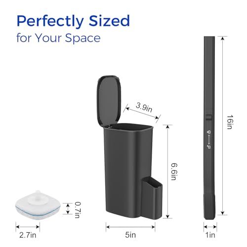 36% Off EZKEY Disposable Toilet Brush Set with 14 Refills - Image 2