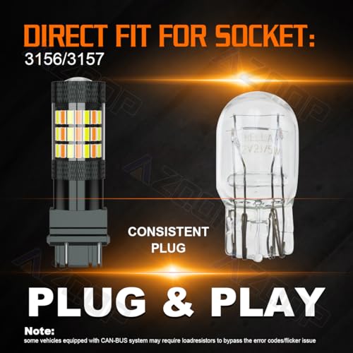 Image of LED Turn Signal Bulbs For Chevy Silverado /GMC Sierra 1500 2500 (2001-2013)