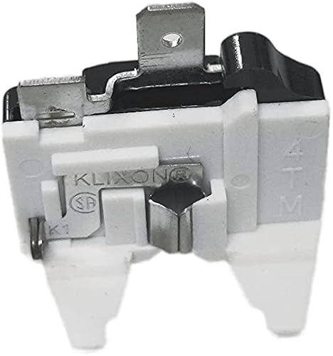 Miniatura 3 de 1 unids QP-02-4.7 PTC Relé de arranque del refrigerador 3Pin Enfriadores Compresor Starter con 1 unids Refrigerador Protector de sobrecarga 12HP