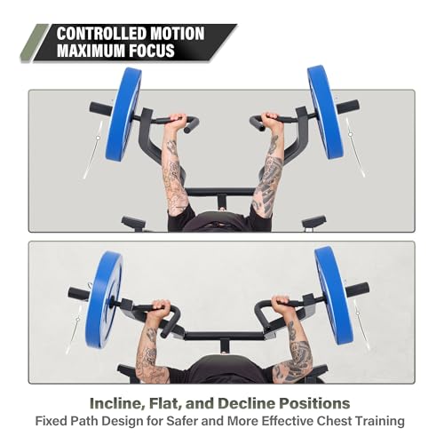 Image of Major Fitness Drone P1 Bench Press Rack with Independent Arms - Adjustable Flat & Incline Bench Press for Chest & AB Workouts - Perfect Home Gym Equipment