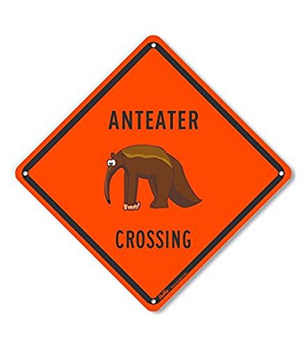 Panneau Anteater Crossing rigide et résistant aux UV 25,4 cm