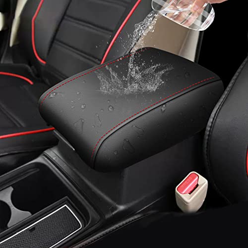 AOMSAZTO Console Covers for 2012 2013 2014 2015 Honda CRV Armrest Covers for Honda CR V Black with Red Stiches by AOMSAZTO - Image 7