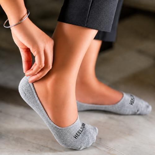 Image of HEELIUM Bamboo No Show Socks for Women | Odour Free & Breathable | 3X Softer than Cotton Socks | Low Cut Socks | Size (UK 3-7)