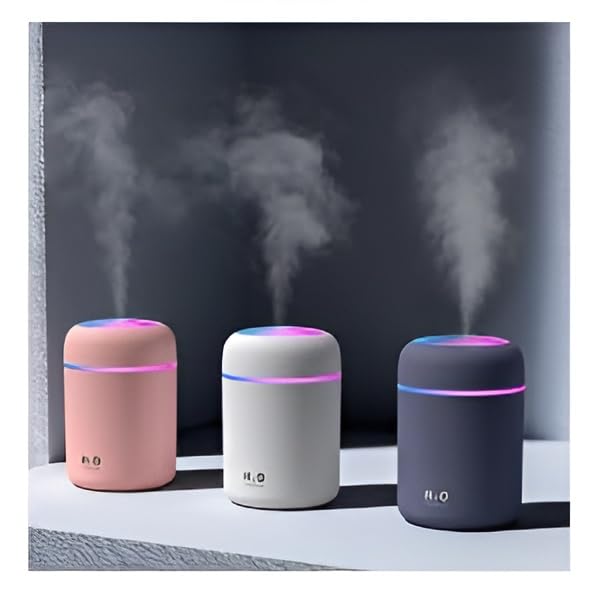 Image of Bedroom Humidifier for Sleep Essential Oil Diffuser with Flame Effect Night Light Ultrasonic Cool Mist Air Quiet USB Auto Shut Off Aromatherapy Diffuser (Humidifier 300 Ml)
