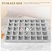 BESPORTBLE Stackable Jewelry Storage Tray for Rings Earrings Necklaces Multi-compartment Cosmetics Organizer Box with Density Board Fashionable and Practical Display Case for Home