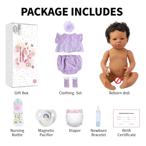 Muñeca Reborn Bebé Realista Lanny de 20 Pulgadas miniatura 6
