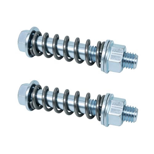 M10x1.5 Automotive Exhaust Manifold Bolts, Equipped with Shock-absorbing Spring, Exhaust Bolt and Nut Kit, Stainless Steel Flange Accessory, Suitable for Automotive Exhaust System, 2pcs