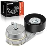 A-Premium Belt Tensioner Assembly with Pulley Compatible with Ford Escape 2001-2004, Taurus, Sable & Mazda Tribute, MPV & Mercury Cougar, Sable, Replace# 3R236B209AD, 1F1Z6B209AA