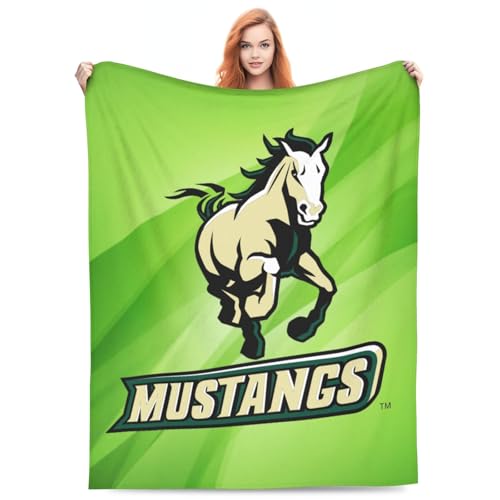 Cal Poly Mustangs Multi-Size Ultra-Soft Flannel Fleece Blanket - Non-Sagging Velvet Blanket