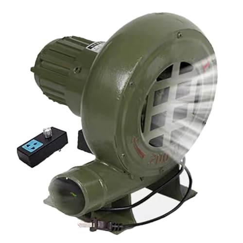 Turbina Soplador De Castillos Hinchables - Soplador De Aire Comercial Compacto Y Energéticamente Eficiente, para Soplador De Fragua De Herrero Eléctrico Pequeño De 220V, para Barbacoa O Carbón(40W)