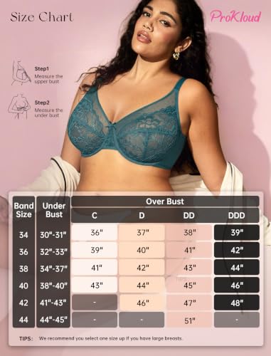 Image of ProKloud Minimizer Bras for Women Full Coverage Supportive Push Up Bra