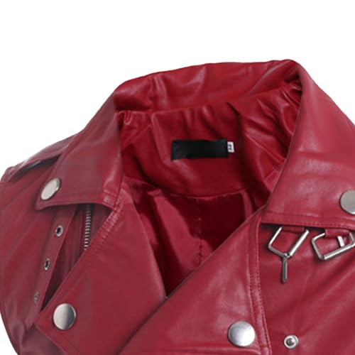 DGHM-JLMY Men's Multi-Zipper Lapel Short Leather Vests Slim Fashion Leather Vest Irregular Personalized Biker Leather Jacket4
