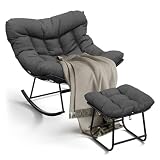 GarveeHome Schaukelstuhl Oversized mit F…