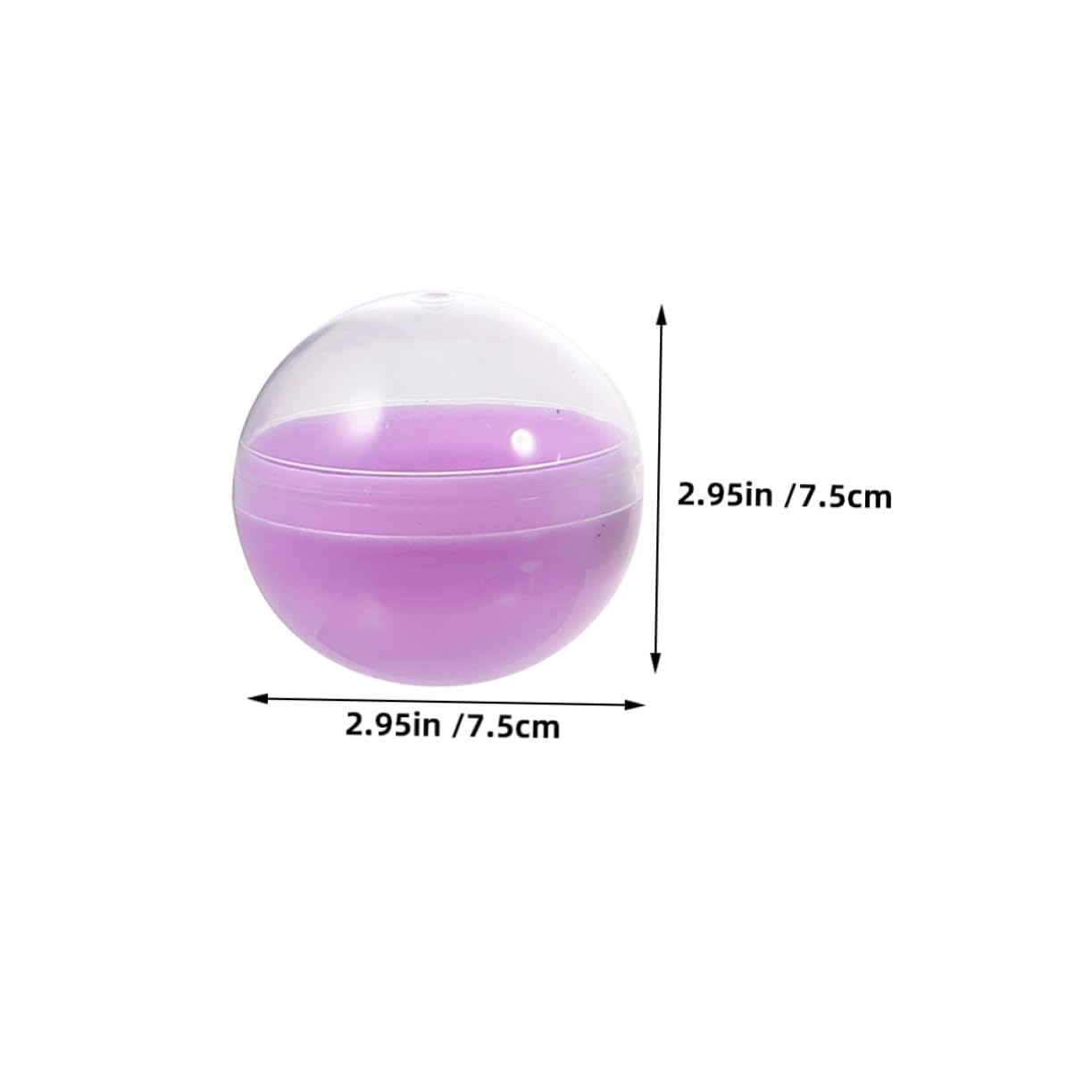 Zerodeko Macaron Color Shell 75mm Balls Decorative Bowl Gachapon Vending Balls for Kids
