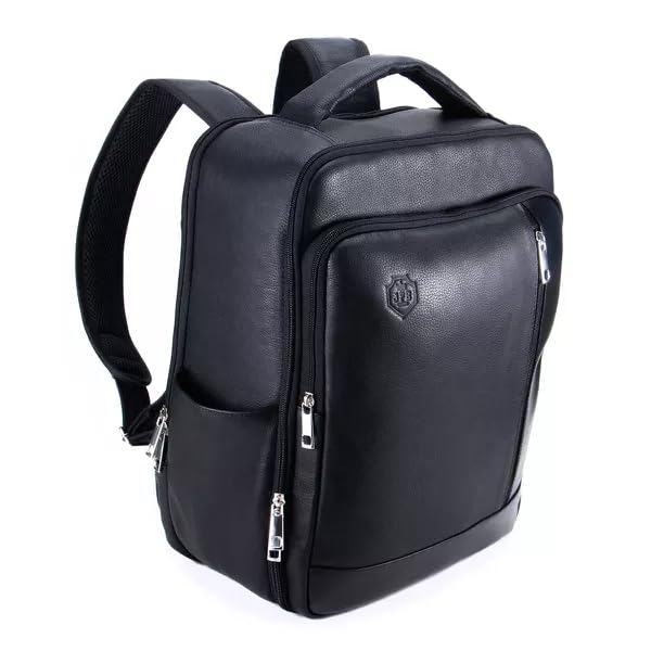 Mochila Fotográfica Câmera Profissional Em Couro Legítimo (Preto)