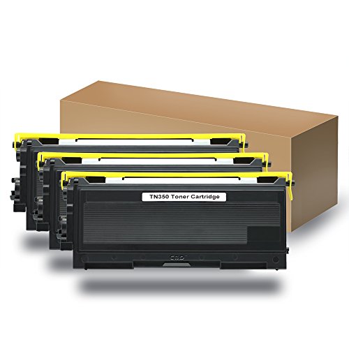 Compatible with Brother TN-350 Black Toner 3-Pack