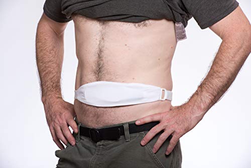 Tuck-Away PD Dialysis Abdominal Belt USA (Large, White)