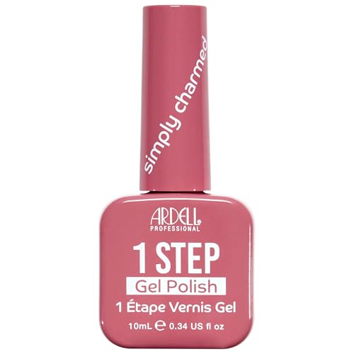 Ardell 1 Step Gel Polish – Simply Charmed, Long-Lasting Gel Nail Polish, Easy At-Home DIY Manicure, Salon-Quality Shine