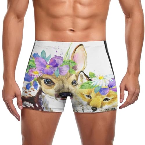 Maillot de bain slip homme Cerf Renard séchage rapide pour sport