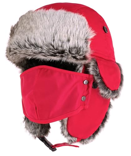Image of Winter Trapper Ushanka Hat, Aviator Hat, Ear Flaps, Men Women
