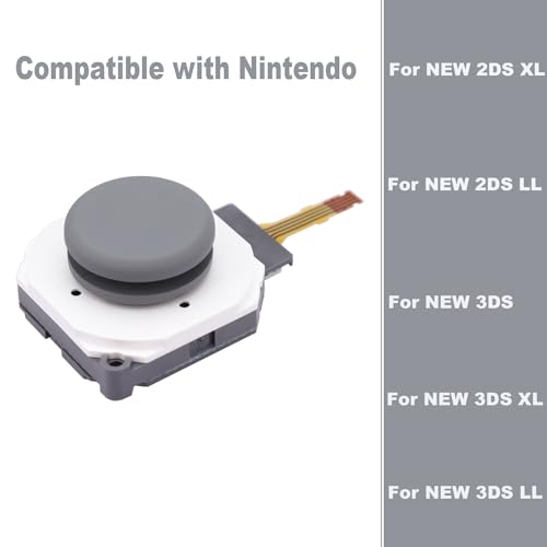 Image of 3D Analog Joystick Button Module Stick w /Thumbstick Circle Pad Cover Cap Replacement for Nintendo New 2DS XL /New 3DS XL /New 3DS