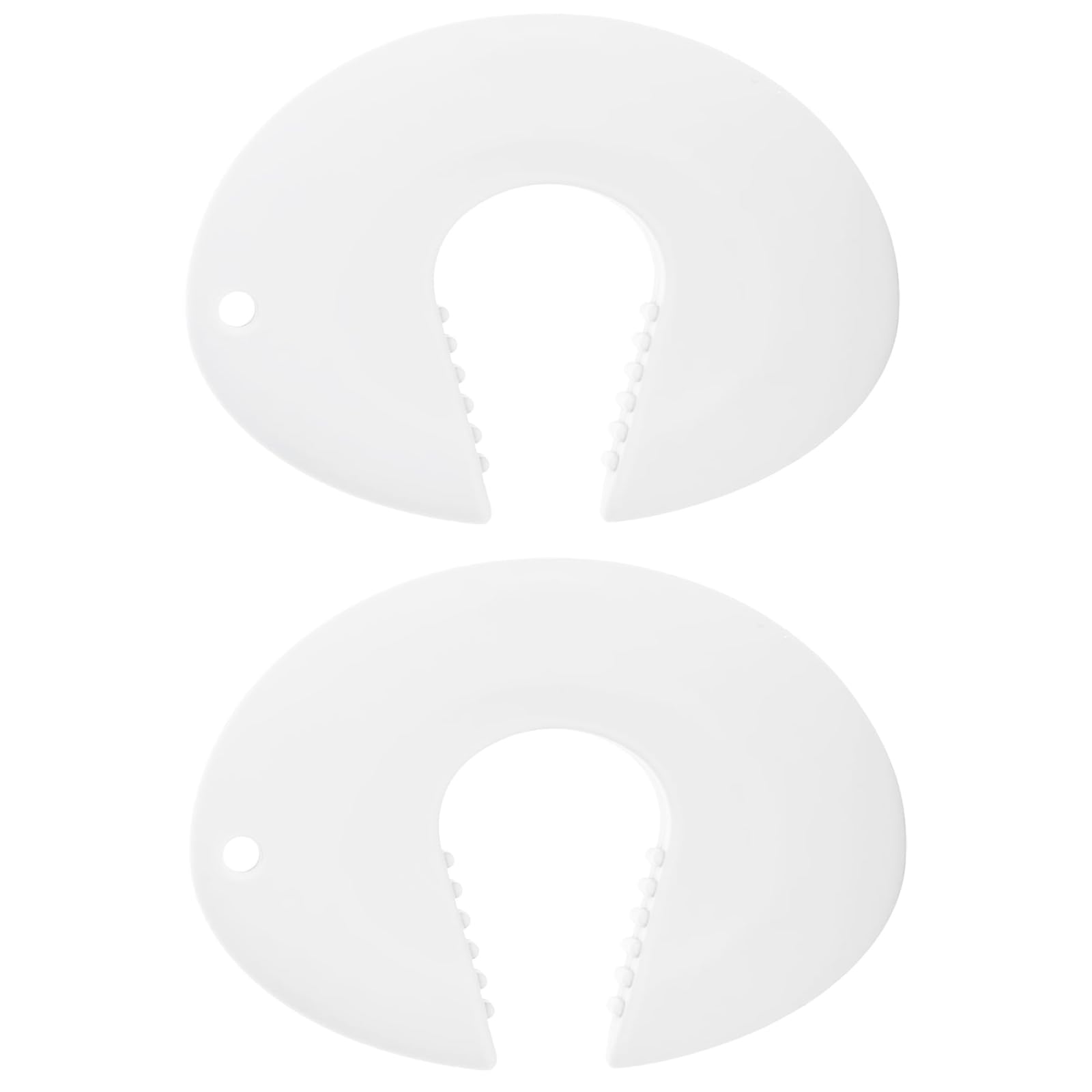 Silicone Finger Pinch Guard Prevent Door from Closing Door Pinch Guard Baby Proofing Door Slam Stopper for 0.98in-2.36in Thick Door (2 Packs-White)