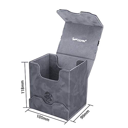Oopin DLC-02BK Zoopin Leather Deck Box With Built-In Spinning Life Counter thumb #1