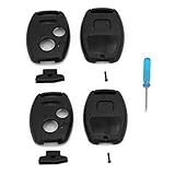 UTSAUTO Key Fob Remote Shell Case & Pad Cover Housing fits Honda 2010-2011 Accord Crosstour /2006-2011 Civic/ 2007-2013 CR-V / 2011-2015 CR-Z / 2009-2013 Fit / 2011-2014 Odyssey 2PC Pack (Only Casing)