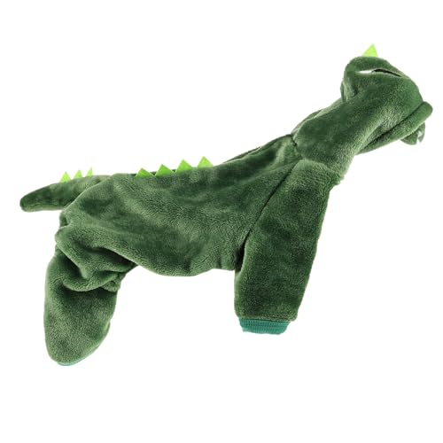 HANABASS ペット服 トランプ猫の衣装 犬 繁殖 ペット冷却ベスト 用猫衣装 用の服 のコート ダックスフンド グレイハウンド パーカー フード Green サンゴフリース