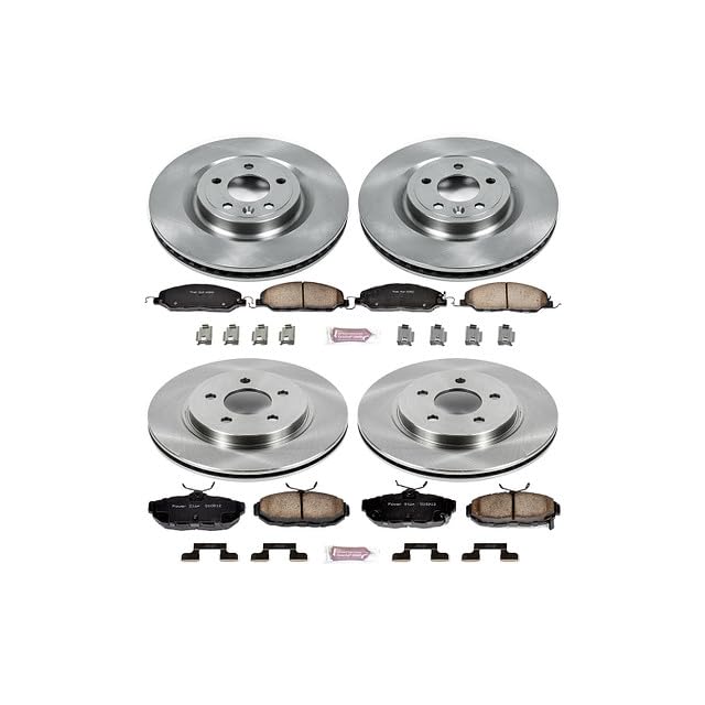 Image of PowerStop Front and Rear Brake Kit for Ford Mustang 2011-14 - Z17 Ceramic Brake Pads & Disc Rotors Replacement, KOE5943