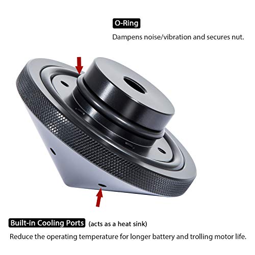 Eliminator Trolling Motor Prop Nut #Gfel-Mk-Bk-Dp Compatible With Minnkota 80, 101 And 112 Replace For T-H Marine Black #TOP4