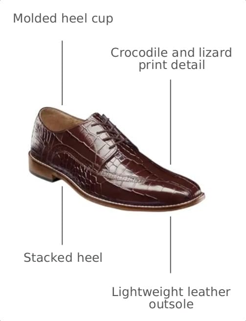Image of Stacy Adams Gabardo Bike Toe Lace-Up