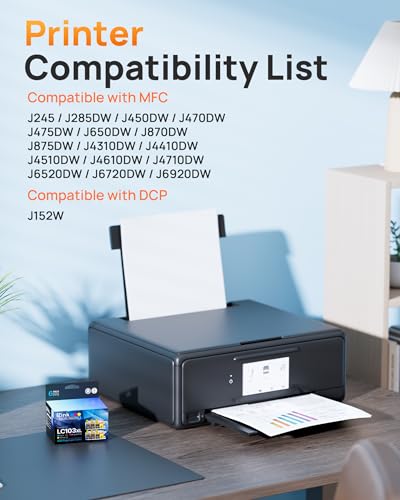 Image of E-Z Ink Compatible Replacement LC103 Ink Cartridges for Brother Printer | LC103 XL LC101 LC 103 to Use with MFC-J870DW MFC-J470DW MFC-J6920DW MFC-J6520DW MFC-J450DW (6 Pack, 2C2M2Y)