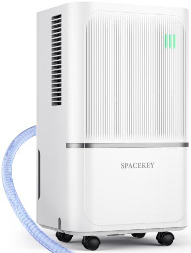 34 Pints Dehumidifier for Basement with Drain Hose Up to 2500 Sq.Ft, Compressor Dehumidifiers for Home, Bedroom, Bathroom, Large Room, 3 Modes, Intelligent Humidistat, Auto Shut-off, 24H Timer, White