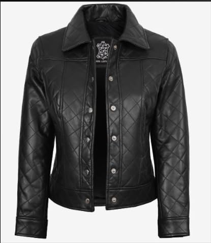 Image of Decrum Vintage Style Real Lambskin Casual Leather Jackets for Women
