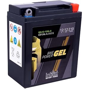 Batterie gel pour la moto 12V 12Ah Intact Bike-Power GEL12-12AL-A 12Ah (DIN 51213) YB12AL-A