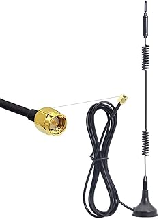 Dual Band WiFi 2.4GHz 5GHz 5.8GHz 9dBi Magnetic Base MIMO SMA Male Antenna for WiFi Router Wireless Network Card USB Adapter Security IP Camera