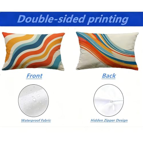 Coussin extérieur imperméable 40x80 résistant aux UV pour grand confort