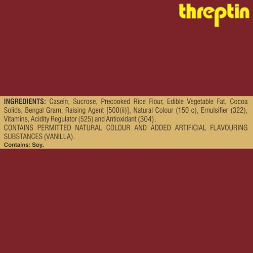 Image of THREPTIN Diskettes Protein Biscuit High-Calorie Supplement with B-Vitamins Tin Pack - 275 gm (Chocolate)