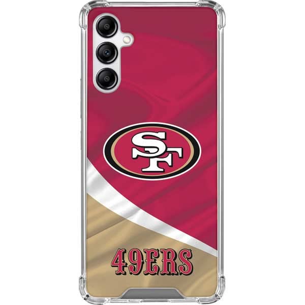 Skinit Clear Phone Case Compatible with Galaxy A14 5G - Officially Licensed NFL San Francisco 49ers Design