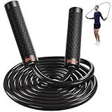 KUTIZE Jump Rope, Weighted Jump Rope for Fitness, Adjustable 1lb Heavy Skipping Ropes for Home Gym, Portable Workout Equipment for Men Women Kids, Speed Jumping Rope for Full Body Exercise at Home