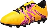  adidas Unisex-Kinder X 15.4 FG Junior Fußballschuhe, Orange (Solar Gold/Core Schwarz/Shock Pink), 35.5 EU
