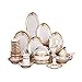 Dinnerware Set 60szt Zestaw obiadowy europejskim stylu eleganckie zastawy stołowe Zestaw Bone China Dish Zestaw serwisowy 10 Zmywarka Bezpieczne Złoty wytłoczony wzór