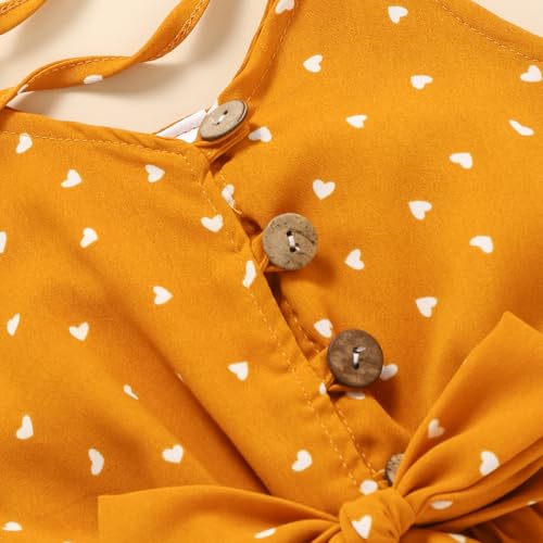 Image of Toddler Girl Clothes Baby Summer Cute Halter Romper 6 Months to 5 Years Old