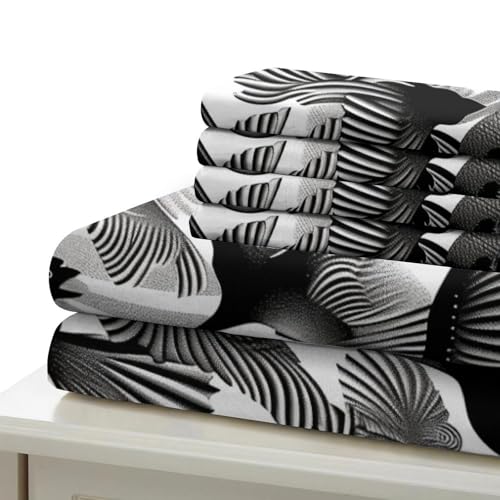Parure housses de couettes stripes 3d pour lit double chaleureux - 6