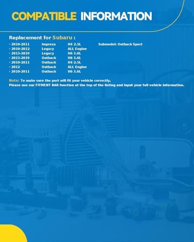Image of PHILTOP 178321 NEW Air Conditioner AC Compressor with Clutch Compatible with Subaru Outback 2010-2019 2.5 /3.6L, Legacy 2010-2019 2.5 /3.6L, Impreza 2010-2011 2.5L