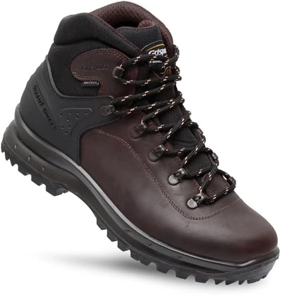 Gris PECOS Scarponi da Trekking in Pelle Oliata Professionali, Scarpe da Escursionismo Impermeabili Outdoor, Suola Ammortizzata Active